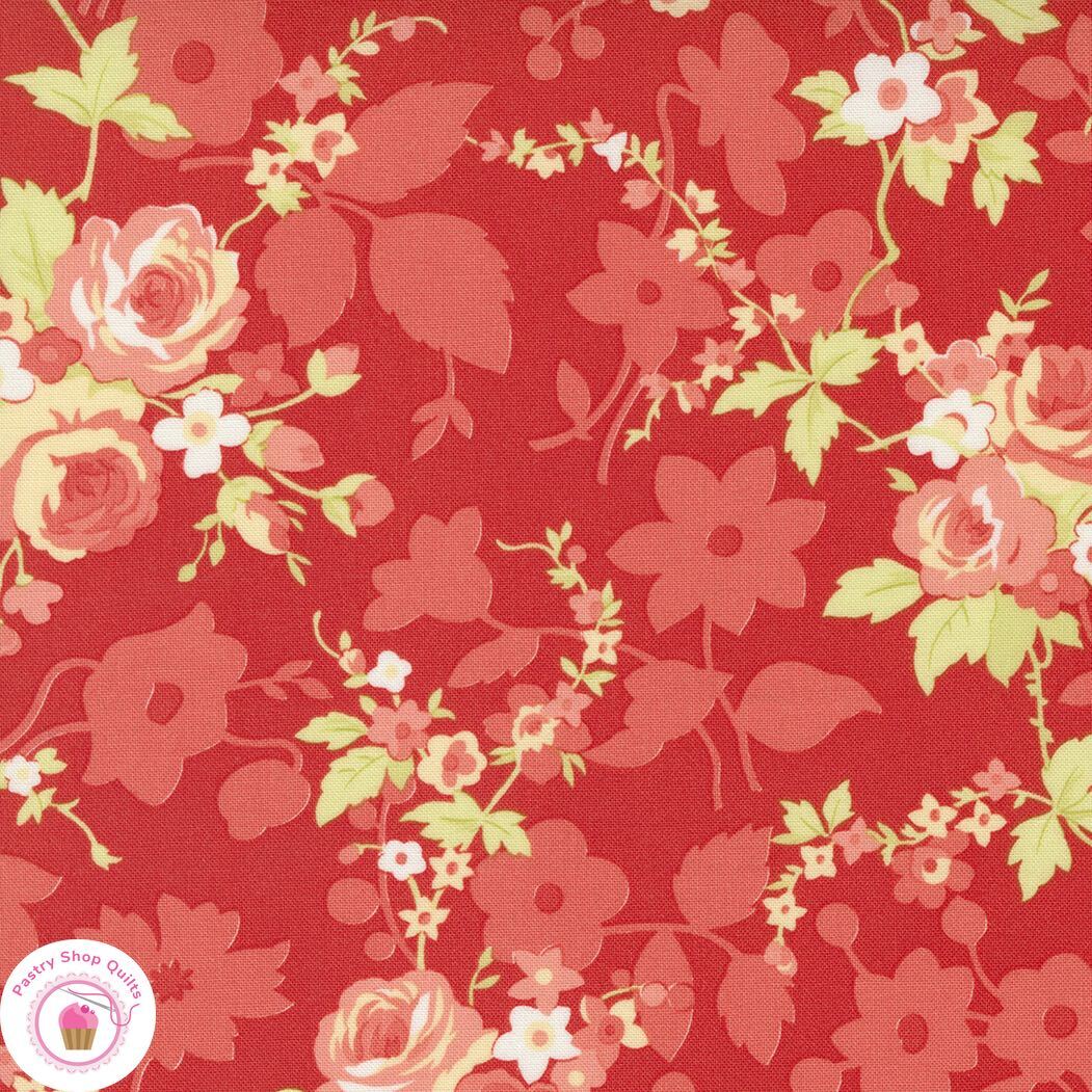 Moda FRUIT COCKTAIL 20460 15 Red Cherry Floral FIG TREE Quilt Fabric