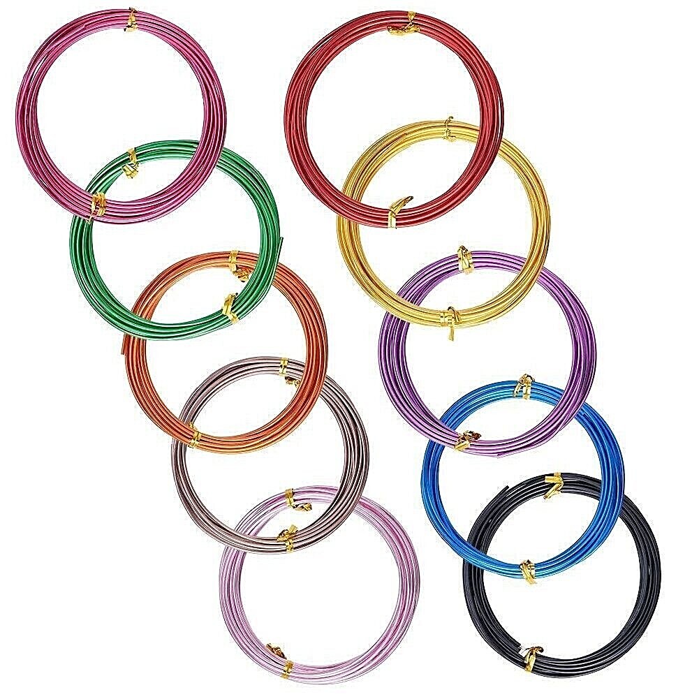 18 Gauge Aluminum Craft Wire 1mm Wrapping Jewelry Floral Round Wrap 32ft (10m)
