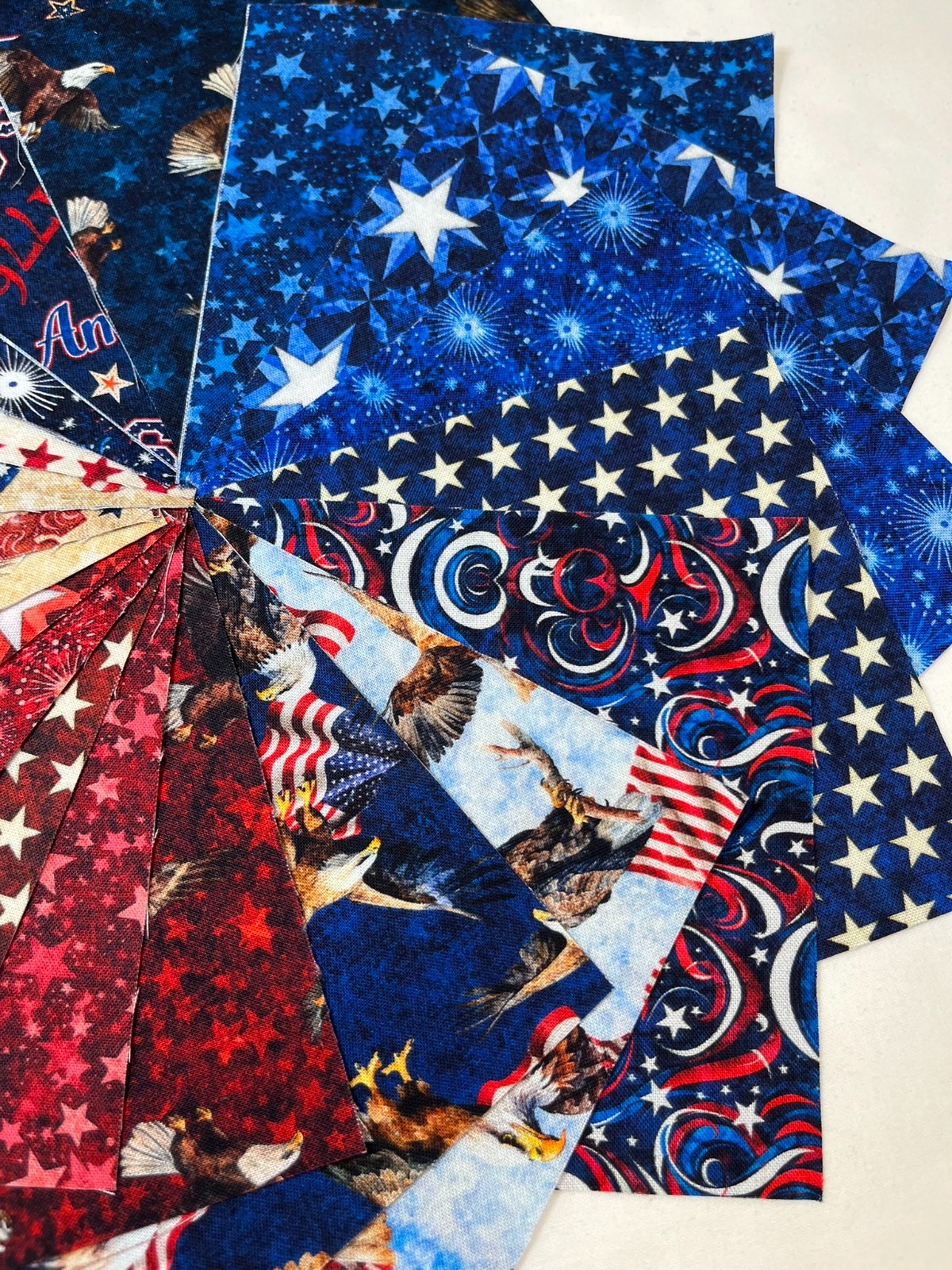 American Freedom ~ 42 5″ Squares ~ QOV, Patriotic Fabric