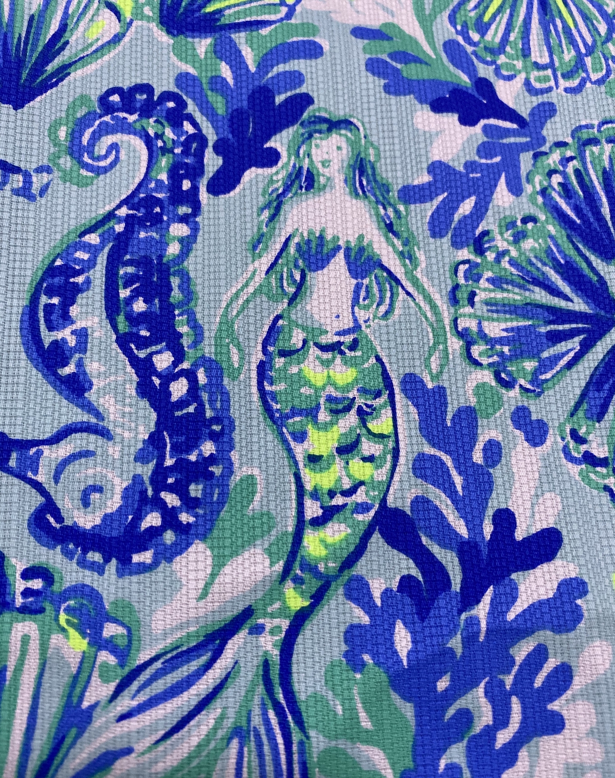 Lilly Pulitzer Dobby Cotton Fabric Seeing Double Engineered 42″ X 54″