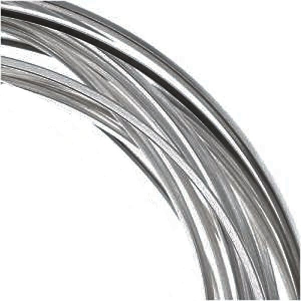 4 Yards Non Tarnish Titanium 18 Gauge SQUARE Wrapping Wire