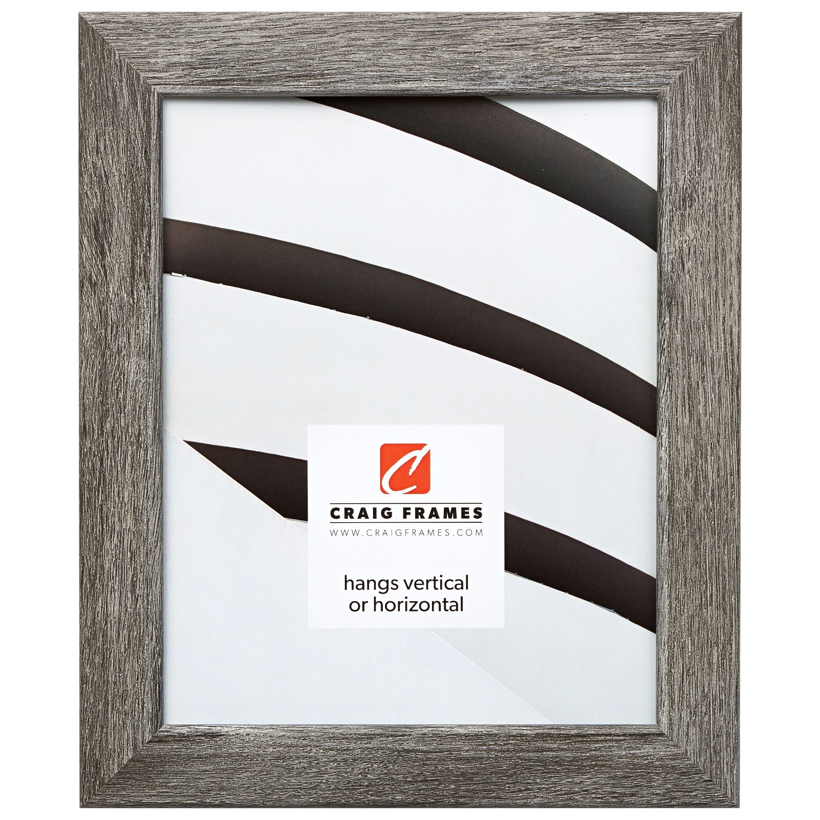 Craig Frames Bauhaus 125, 1.25″ Grey Barn Wood Rustic Picture Frame Poster Frame
