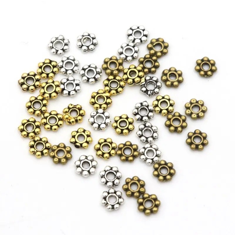 1000 Tibetan Gold Loose Spacer Bracelet Charms Necklace Beads DIY Jewelry Making