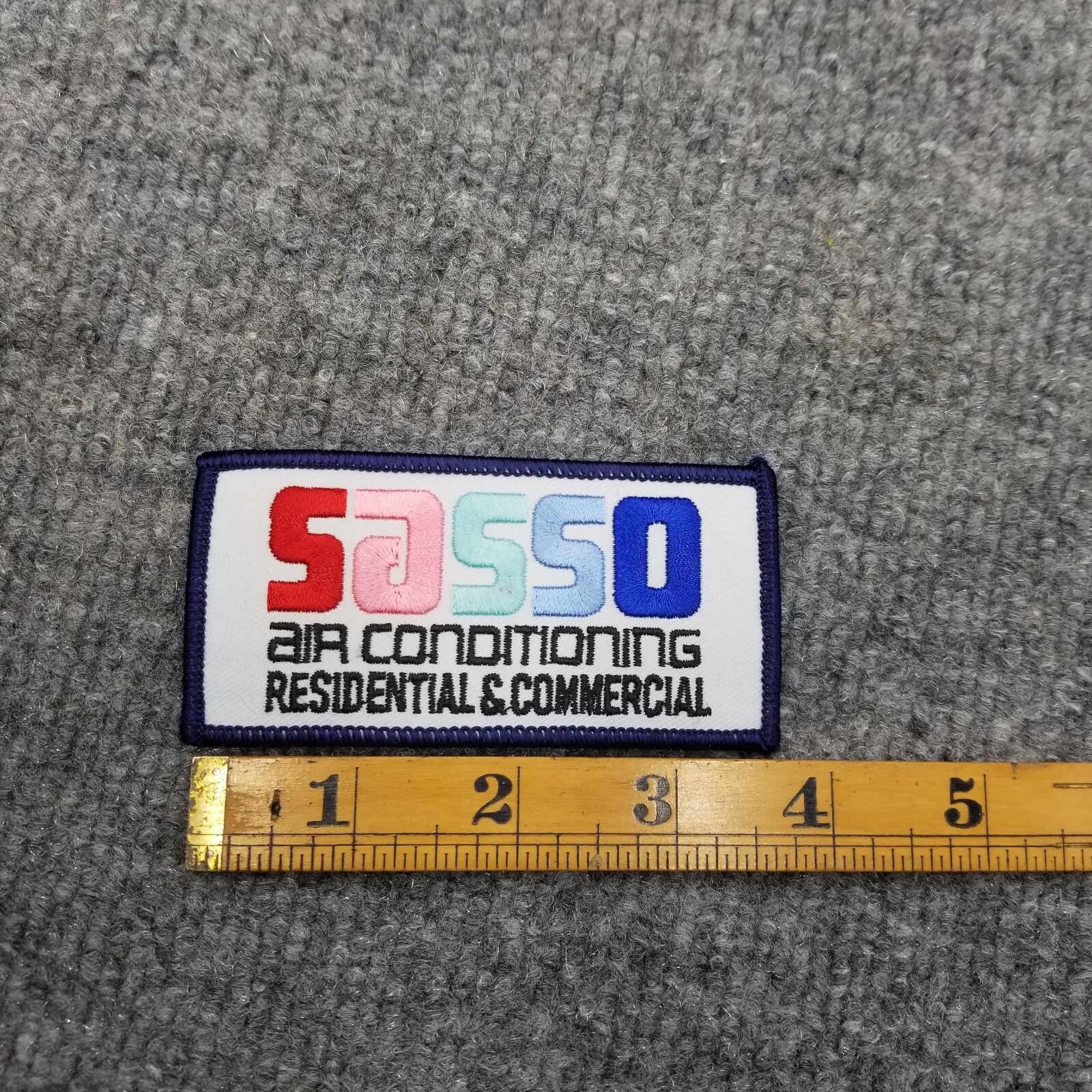SASSO Air Conditioning Patch Residential Commercial Company Work Uniform