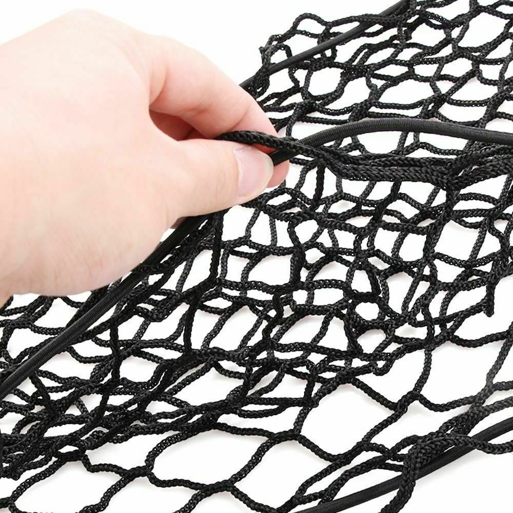 41*23inch Trunk CARGO NET Car Nylon Elastic Mesh Organizer Truck SUV 4 Hook Rear
