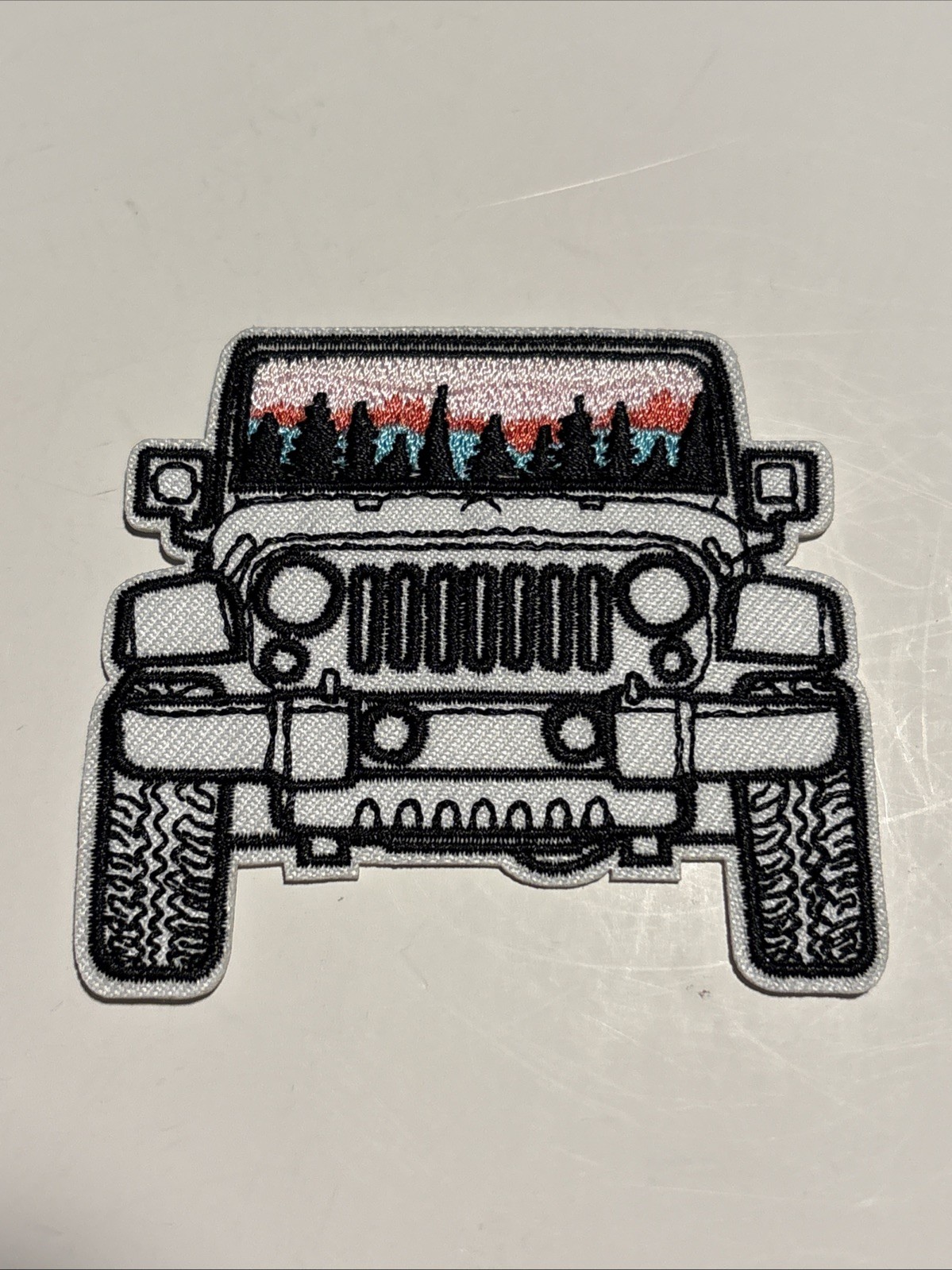 Jeep car company Shaped Embroidered Patch Iron-On Sew-On New