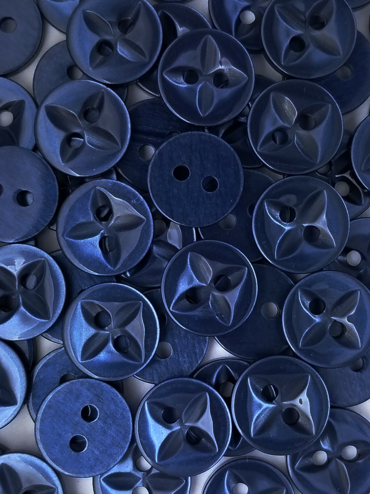SIZE 20L – 1/2″, STAR BUTTON, NAVY, 1 GROSS, SHINY FINISH, FREE SHIPPING IN USA