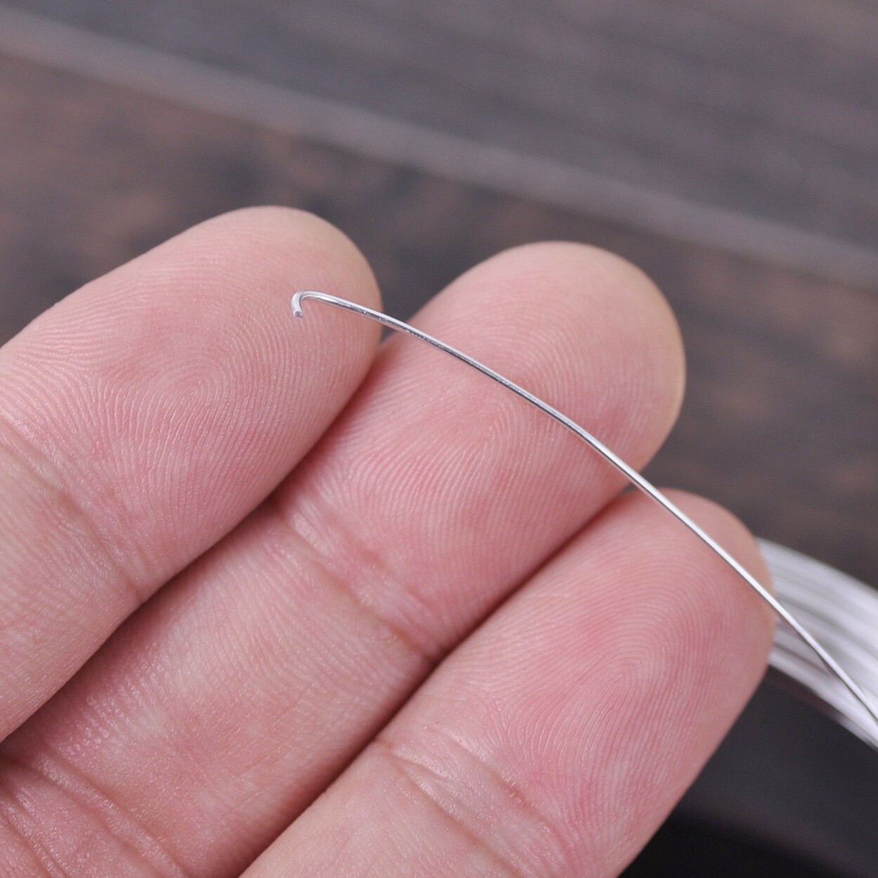200Meters Gold/Silver 0.6/0.7mm Tiny Soft Aluminum Metal Beading Wire Craft Cord