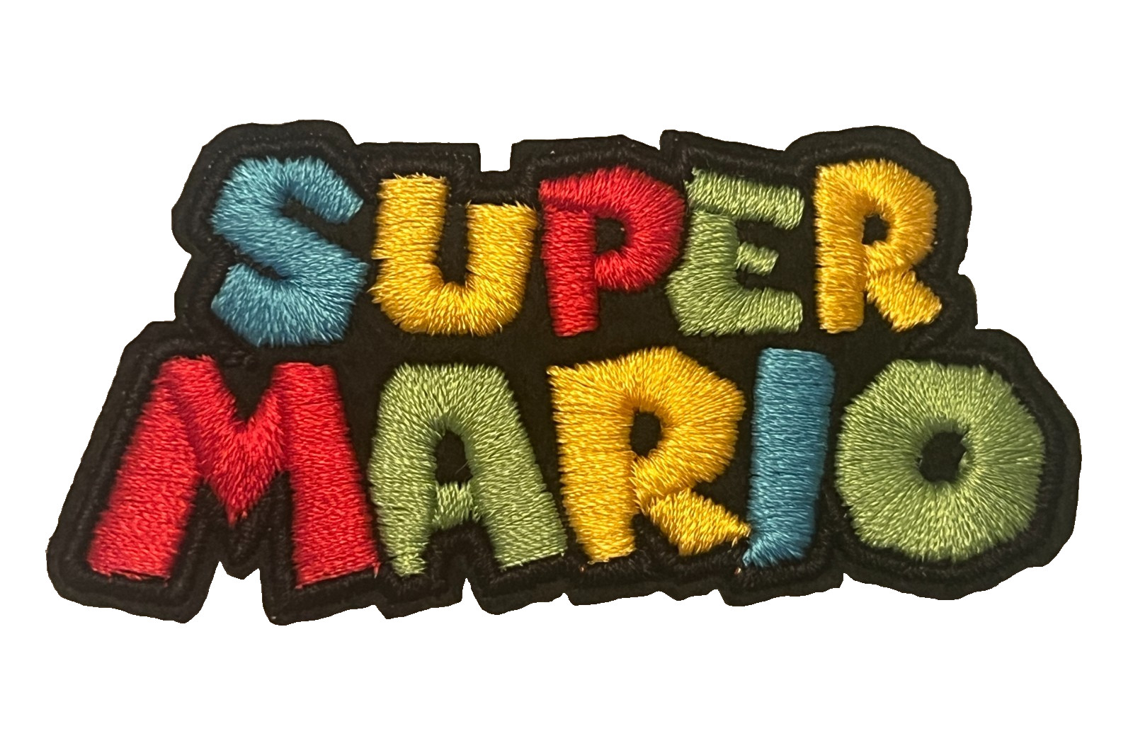 SUPER MARIO BROS VIDEO GAME – MULTI COLOR LOGO – EMBROIDERED IRON-ON PATCH