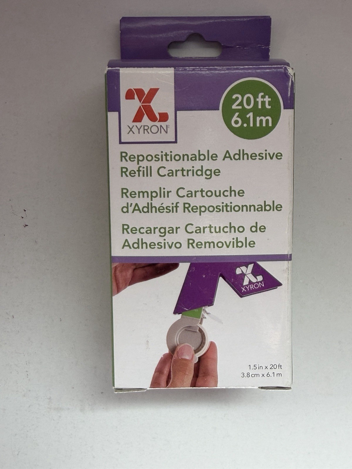 XYRON X Creative Station Sticker Maker Adhesive Dispenser With 2 Refill Rolls