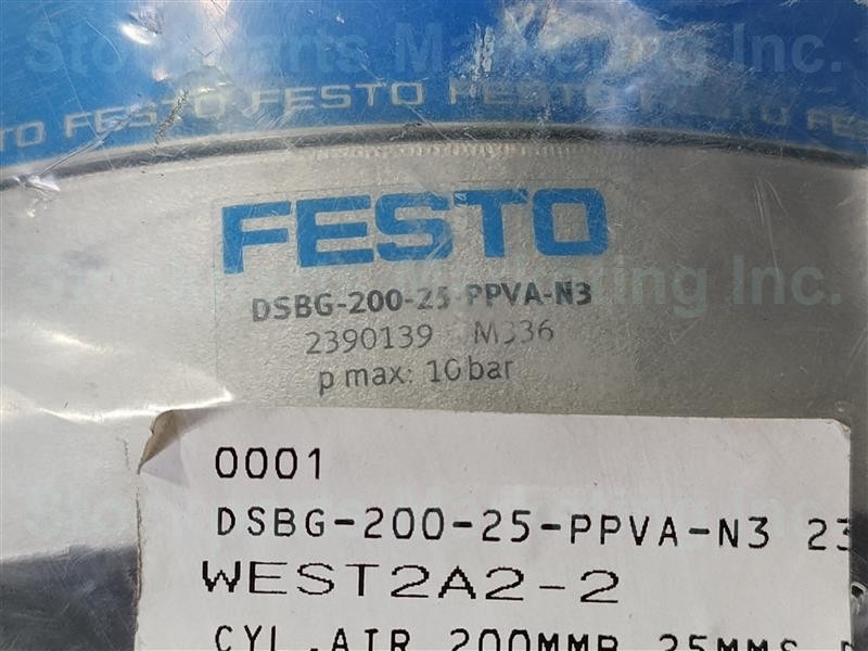 Festo DSBG-200-25-PPVA-N3 DSBG20025PPVAN3 2390139 Cylinder Fast Shipping