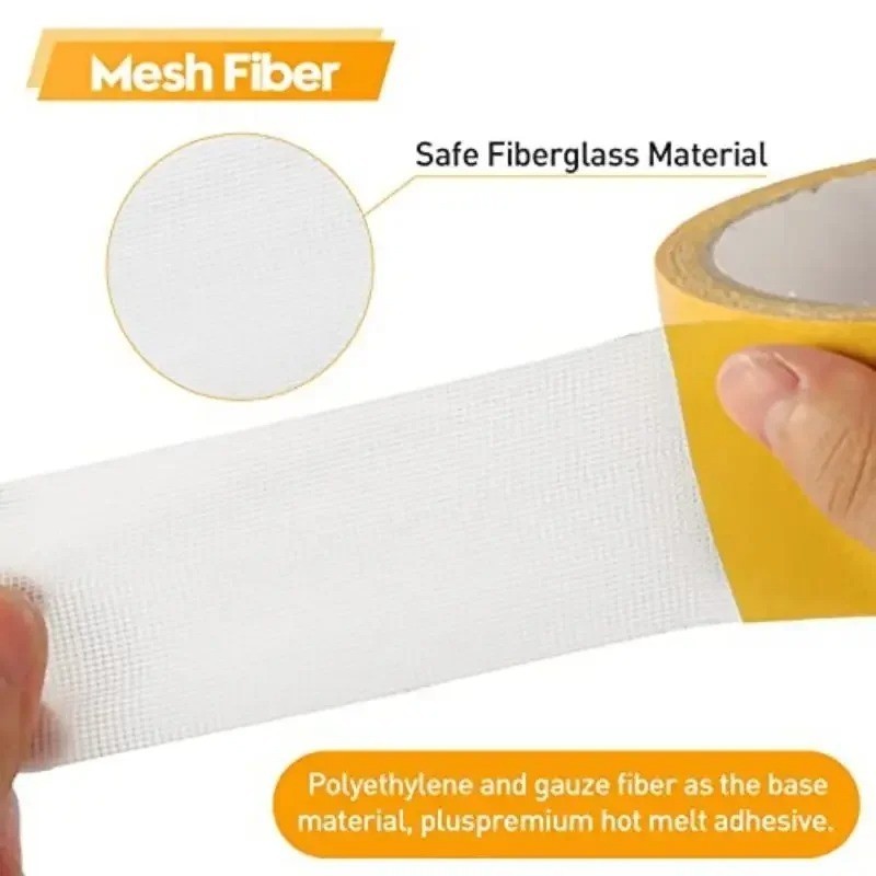 Super Strong Double Sided Adhesive Tape Heavy Duty Waterproof Clear Mesh Grid ⭐