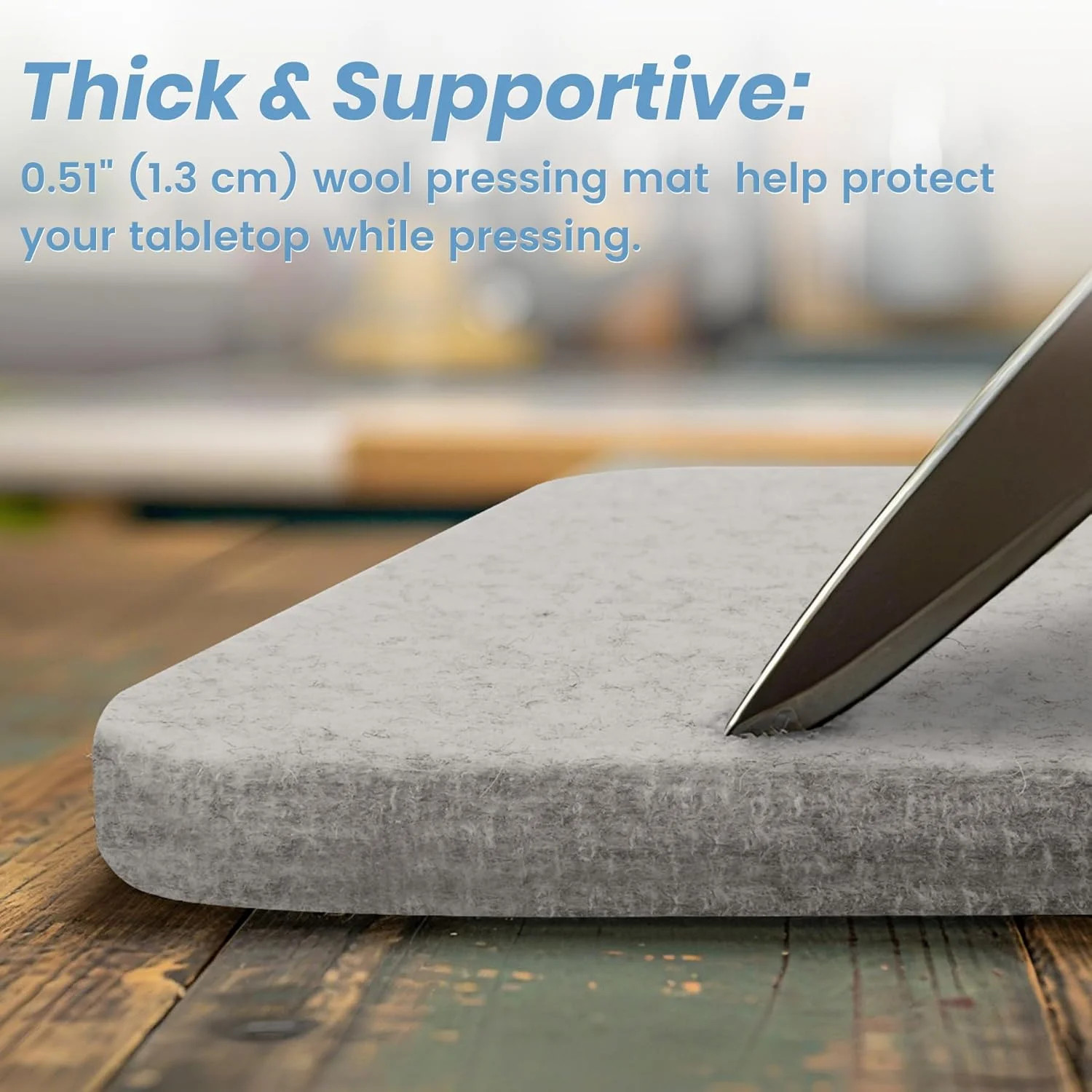 BREENHILL Wool Pressing Mat 19″ x 26″ – Extra Large Felt Ironing Mat for for Qui