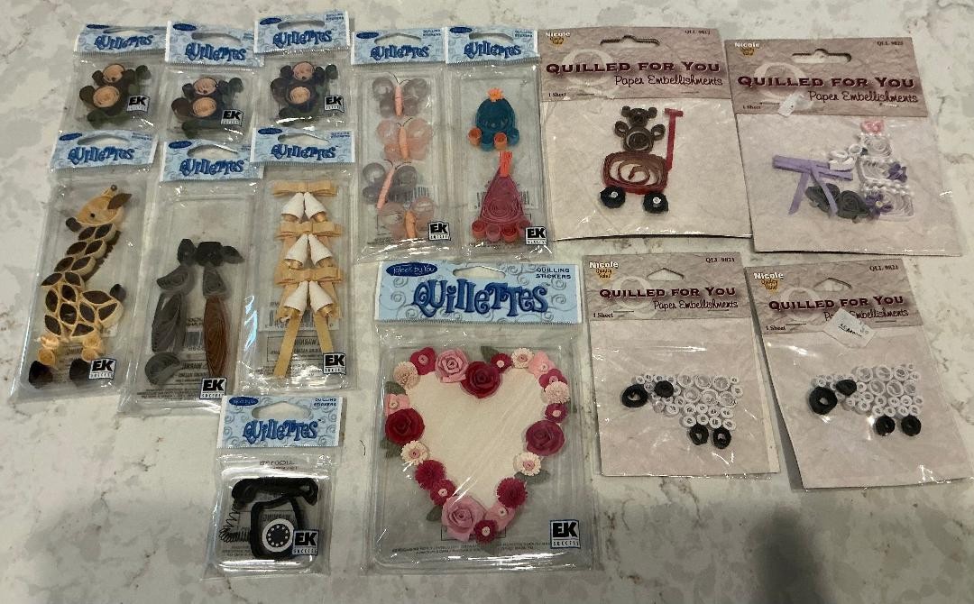 NEW LOT JOLEE’S BY YOU + NICOLE QUILLED FOR YOU QUILLETTES EMBELLISHMENTS- 14