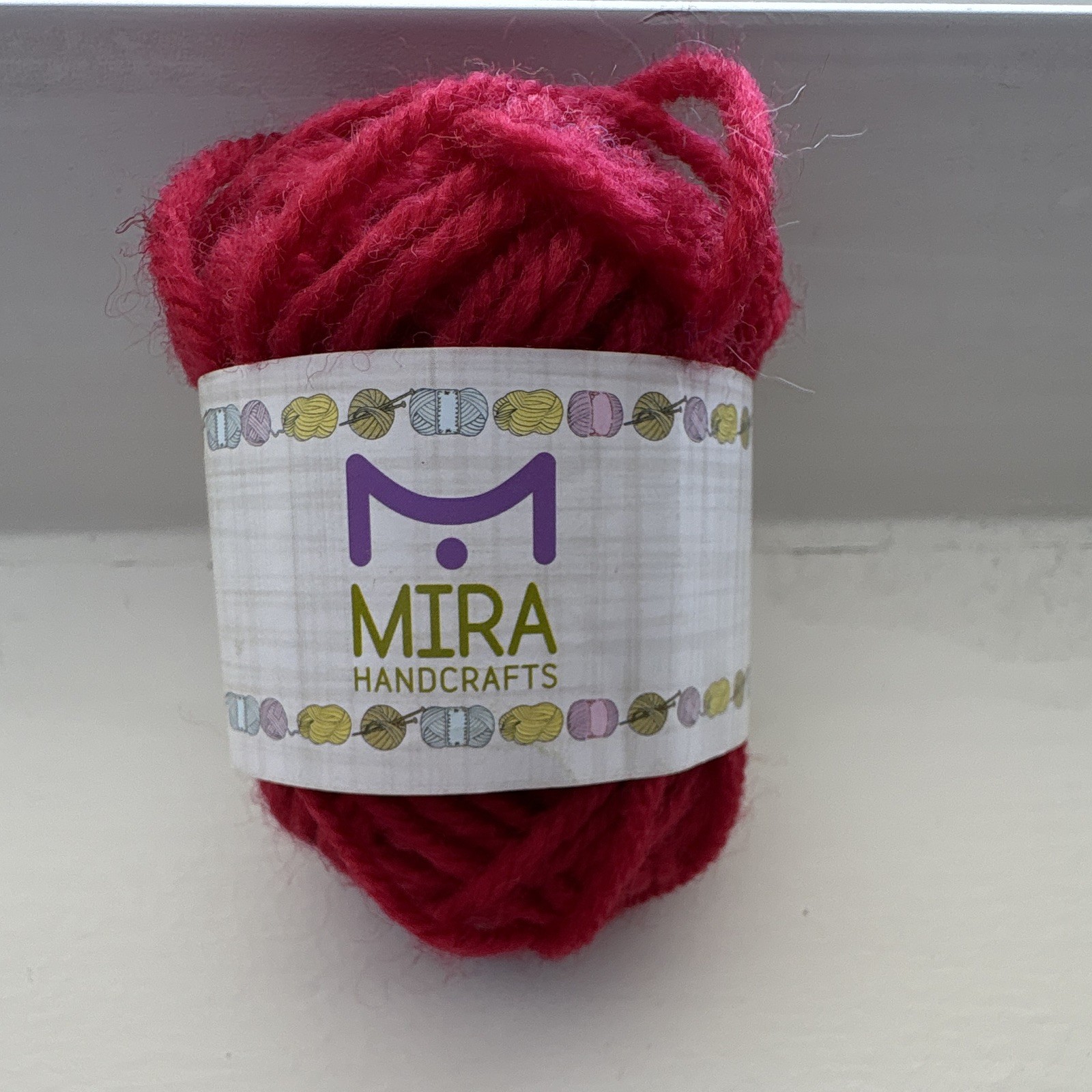 Mira Handcrafts Acrylic Yarn Skein #3 DK Light Worsted Red 10g 22yd Crochet