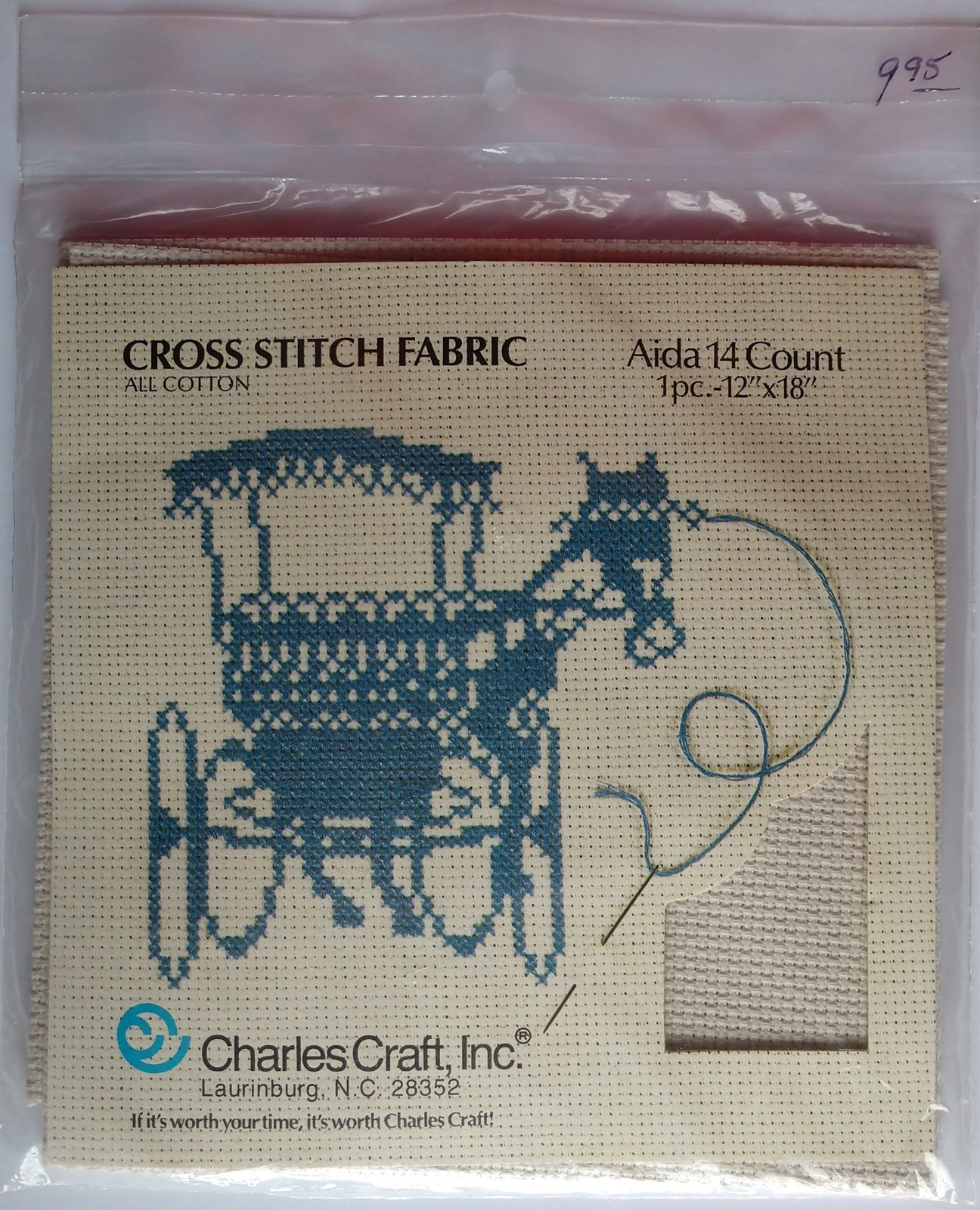 Cross Stitch 14 Count Aida Cotton Fabric 12x18inch