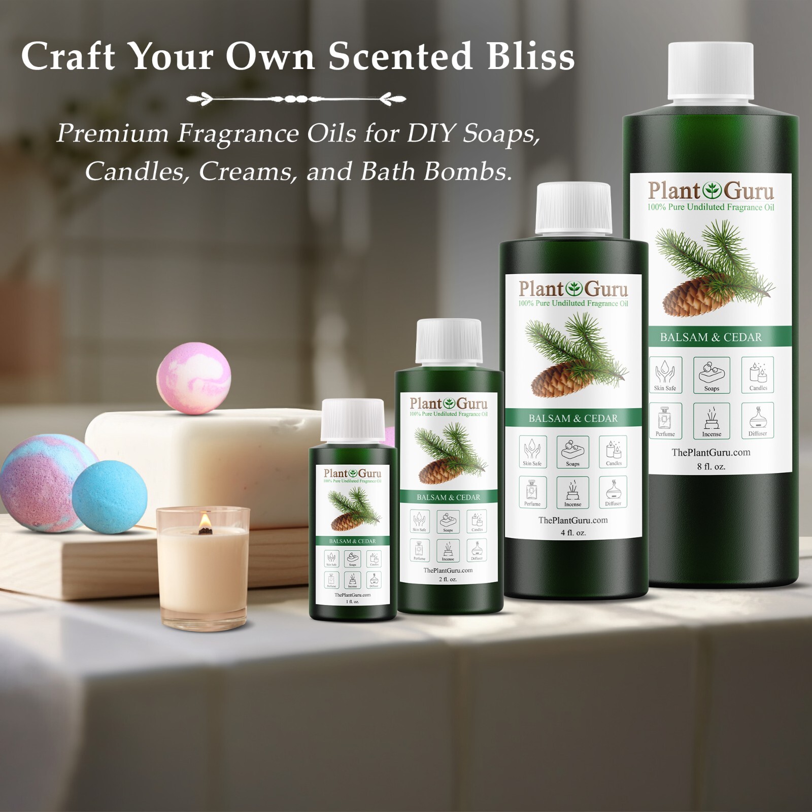 Balsam And Cedar Fragrance Oil For Candle, Soap Making, Diffuser and Burners
