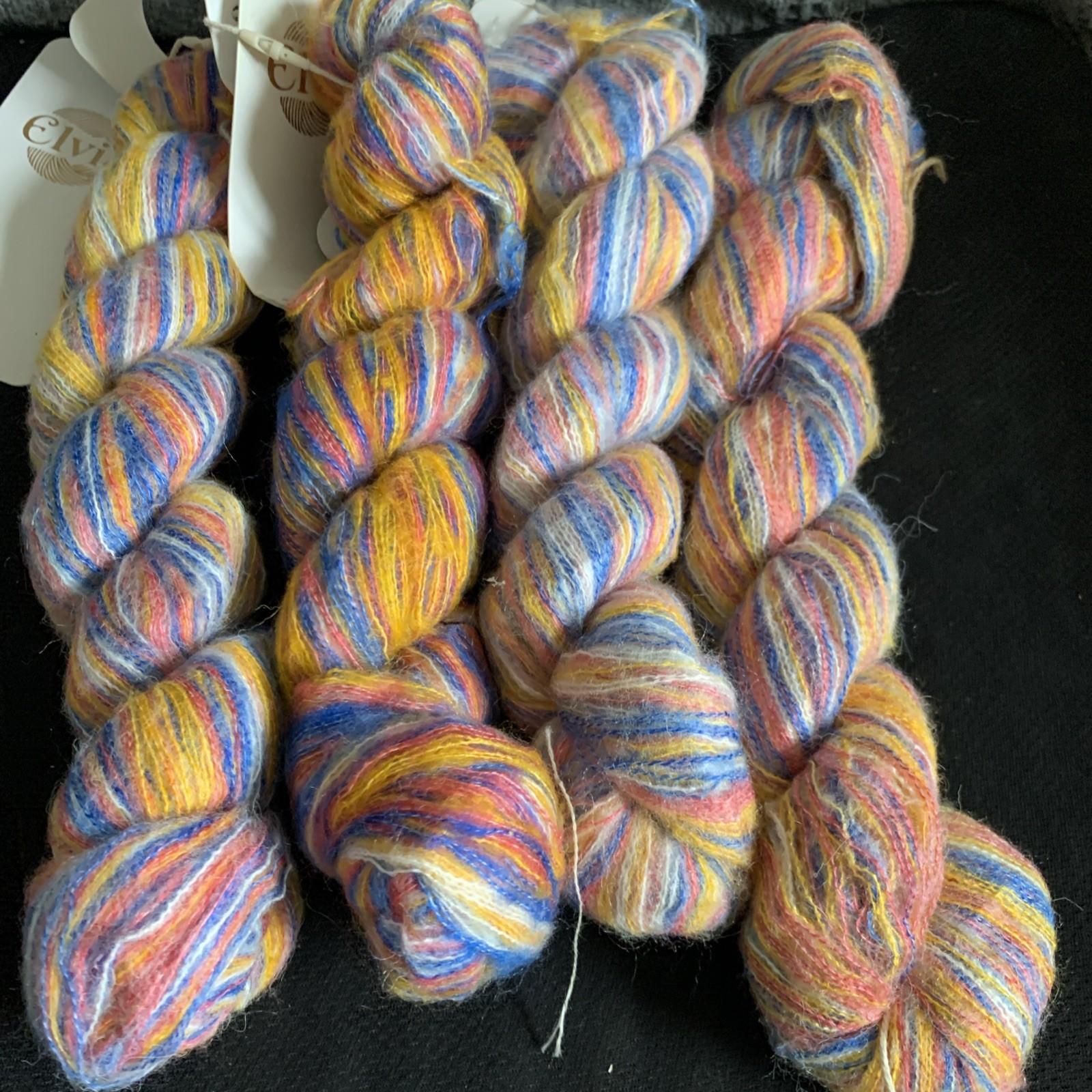 lace mohair yarn hank 50g * 4(#1213)