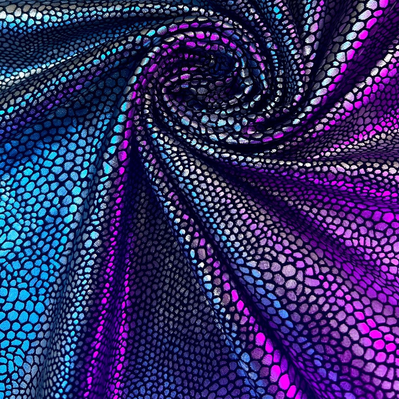 FREE SHIPPING Fashion Silver Snake Spandex Stretch Fabric by Yard for Swimwear