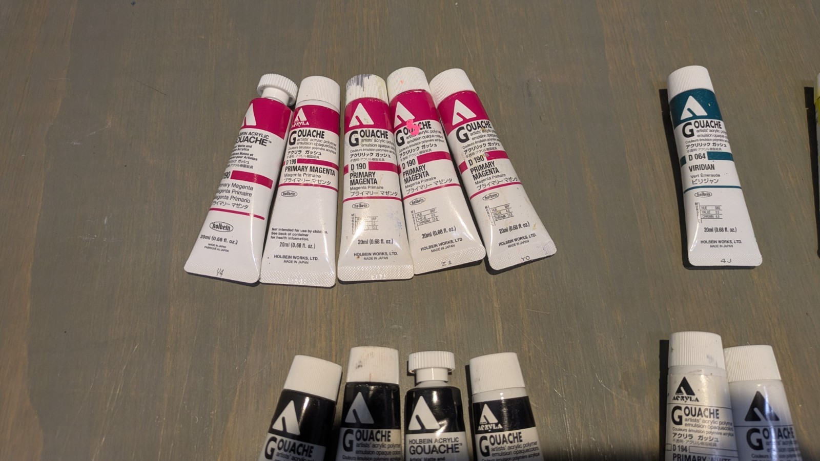 Assorted BRAND NEW Holbein Acryla Gouache