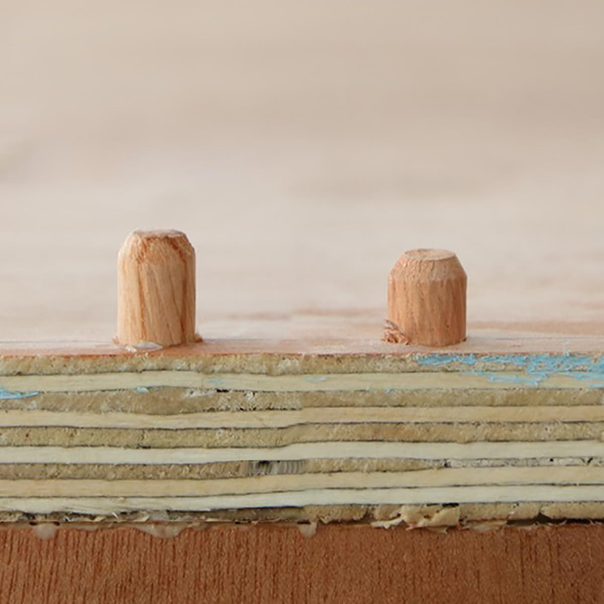 30Pcs Wooden Dowels Assorted, M6 M8 M10 Fluted Wood Dowel Pins, Hard Wood Groove