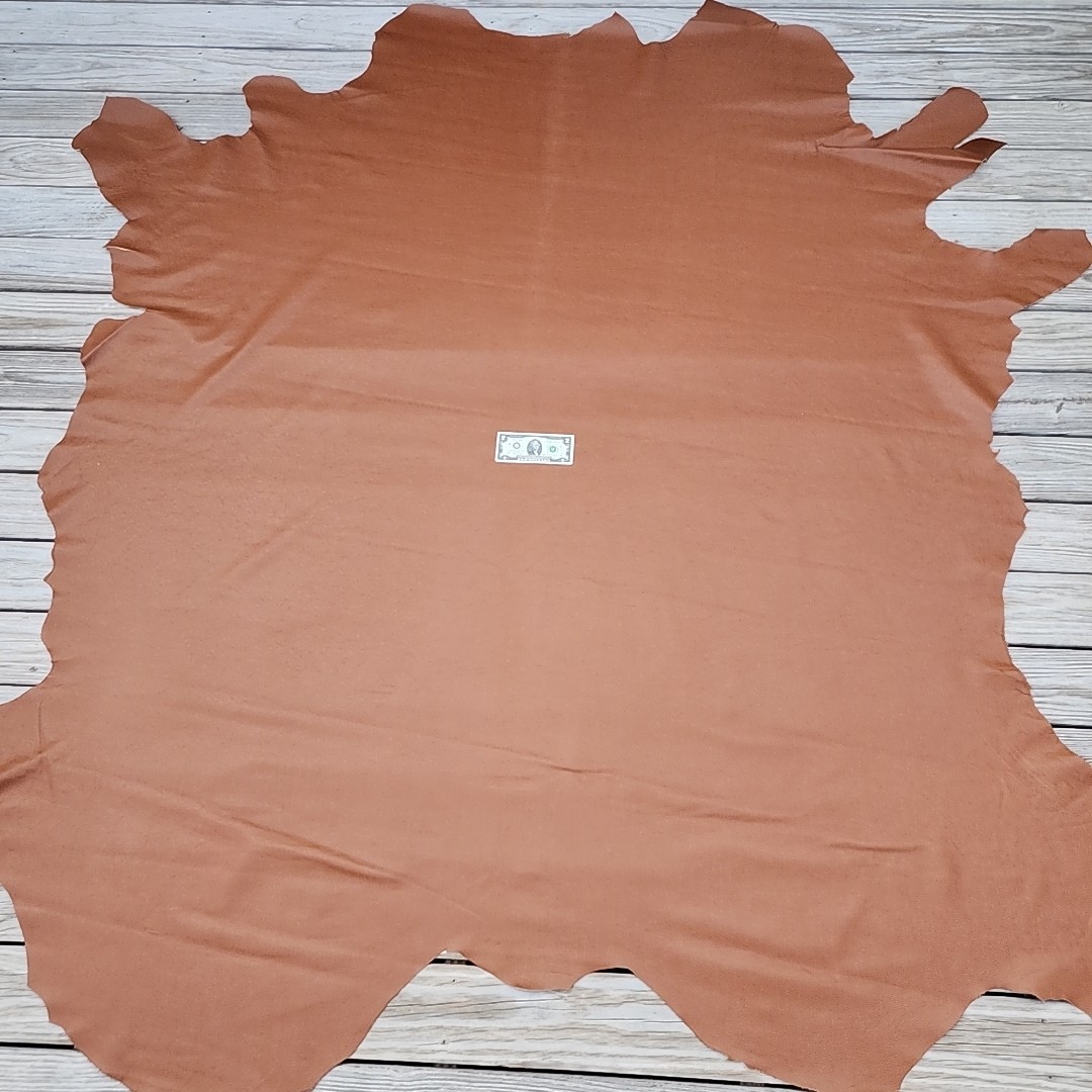 Brown Leather Whole Cow Hide High Quality 46 sqft Tango Pampa Brown L2