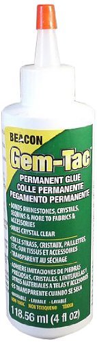 Beacon Gem-Tac Permanent Adhesive, 4-Ounce CRAFT SPECIAL RHINESTONES PROJECT
