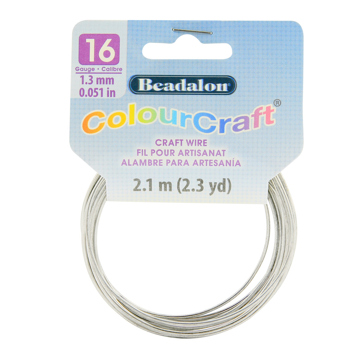 Beadalon ColourCraft® Dead-Soft Copper Wire Silver Color Choose Gauge and Length