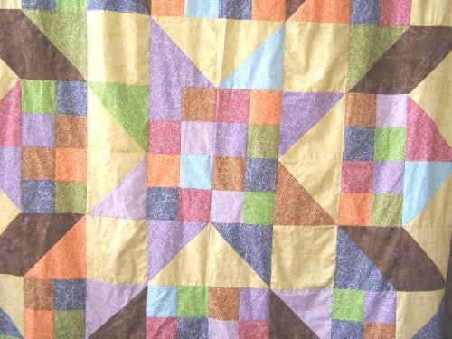Scott Flanagan Mystery Quilt Along quilt top. Not quilted 84″ square #1624