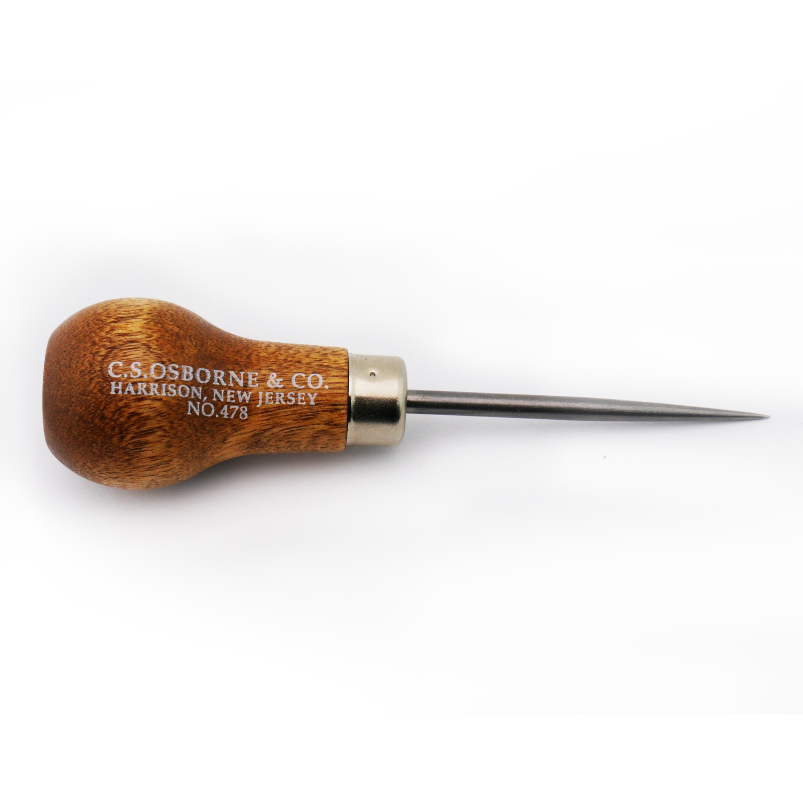 C.S. Osborne Scratch Awl #478 (3-7/8″ Long) Leather Tools Made In USA