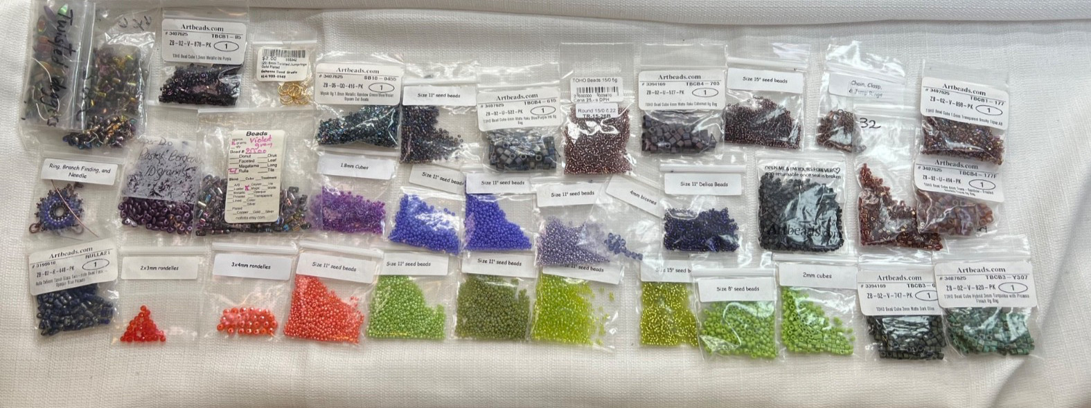 5oz BEADS & FINDINGS MIX Artbeads.com 90% NEW