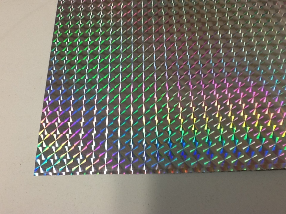 Prism Sign Vinyl 24 Inch x 30 ft, Any Color of 1/4″ Mosaic, Holographic Colors