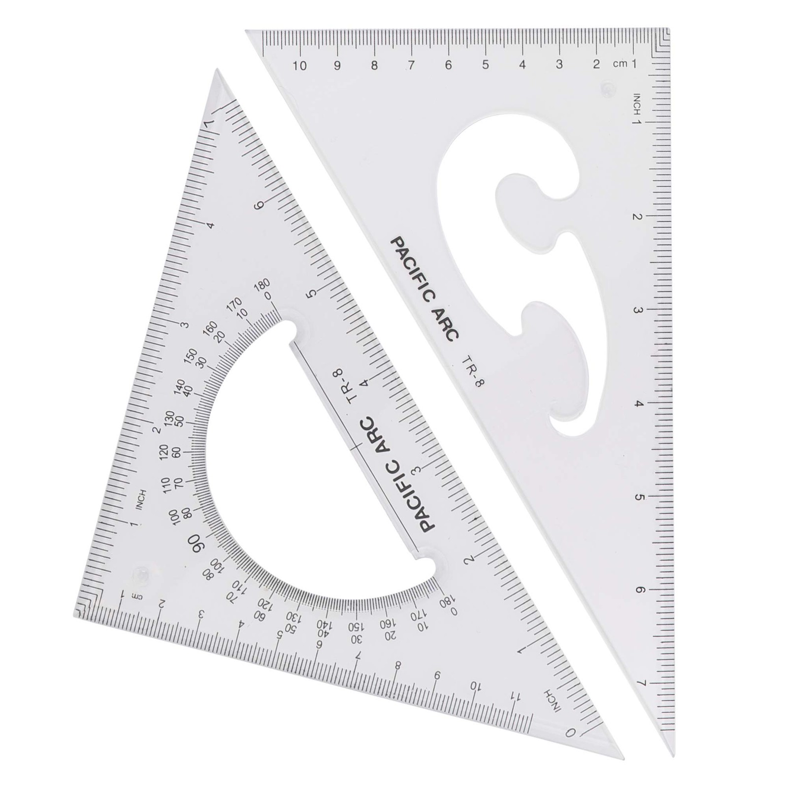 Triangle Set 8 Inch 30/60 & 45/90 … 8 Inches, Clear