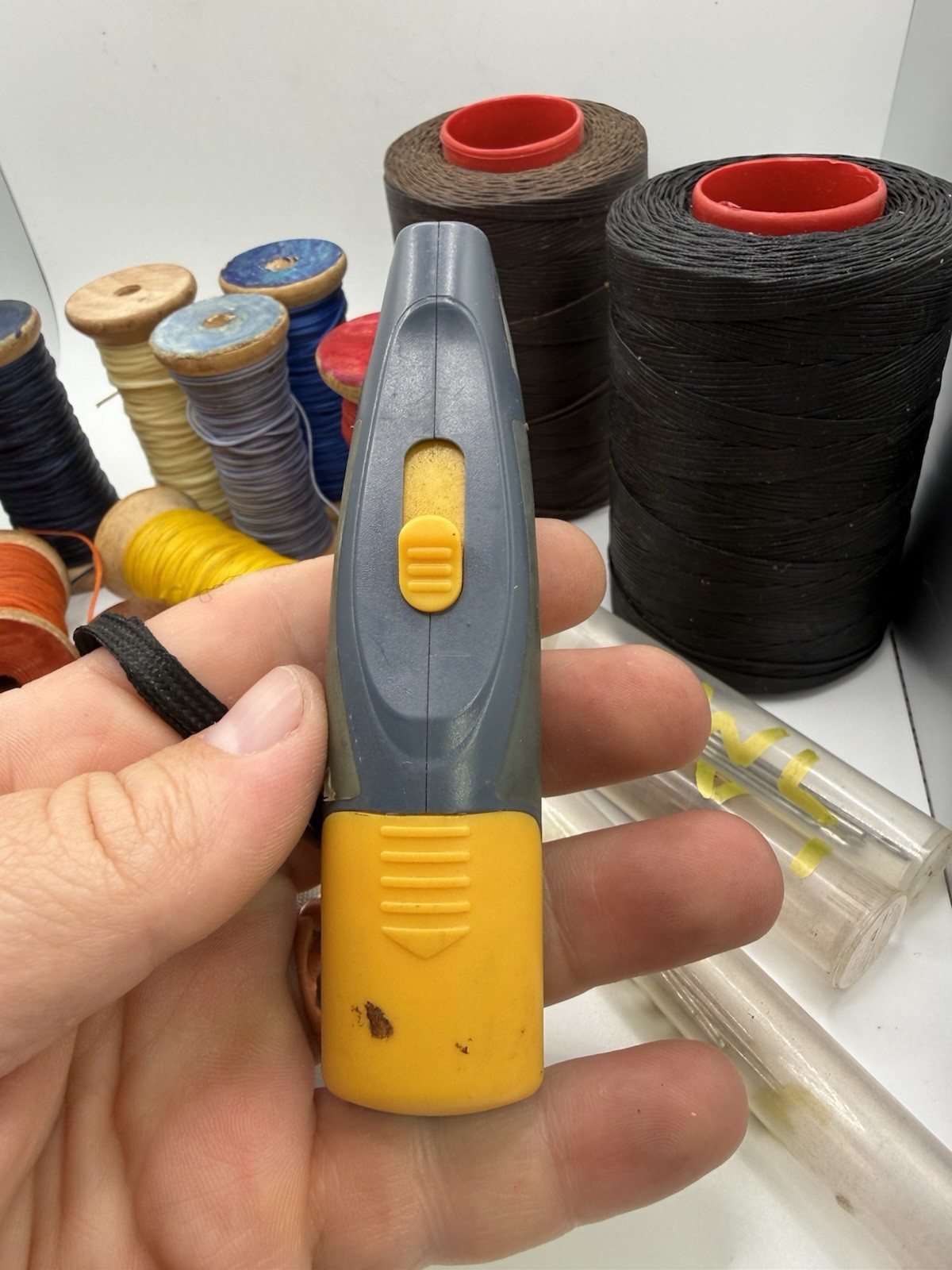 Ritza 25 Tiger Thread 1.0mm Waxed Thread Lot + Leatherworking Tools Huge Bundle