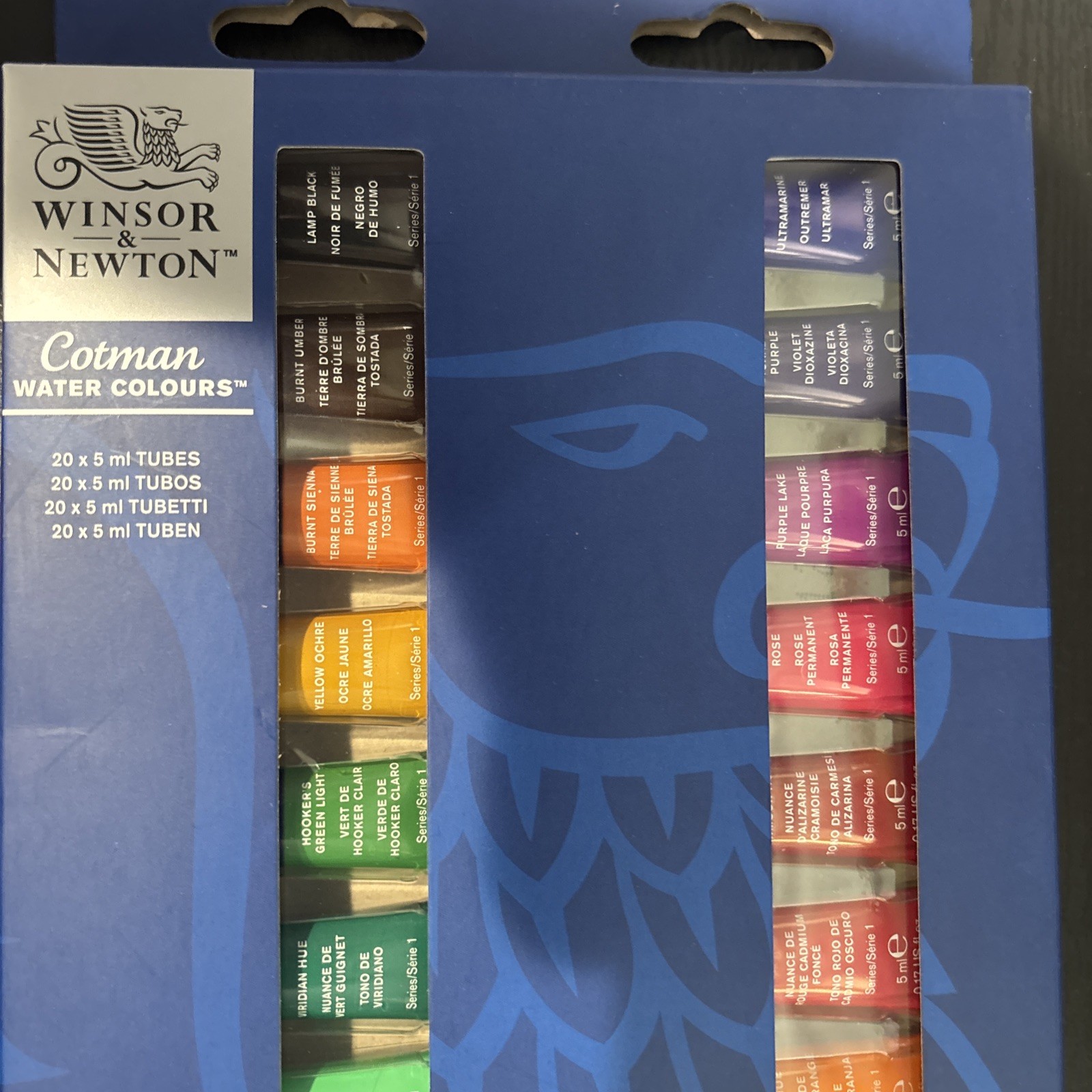 W&N Cotman Watercolor 20pc, .5ml Tubes, NIP