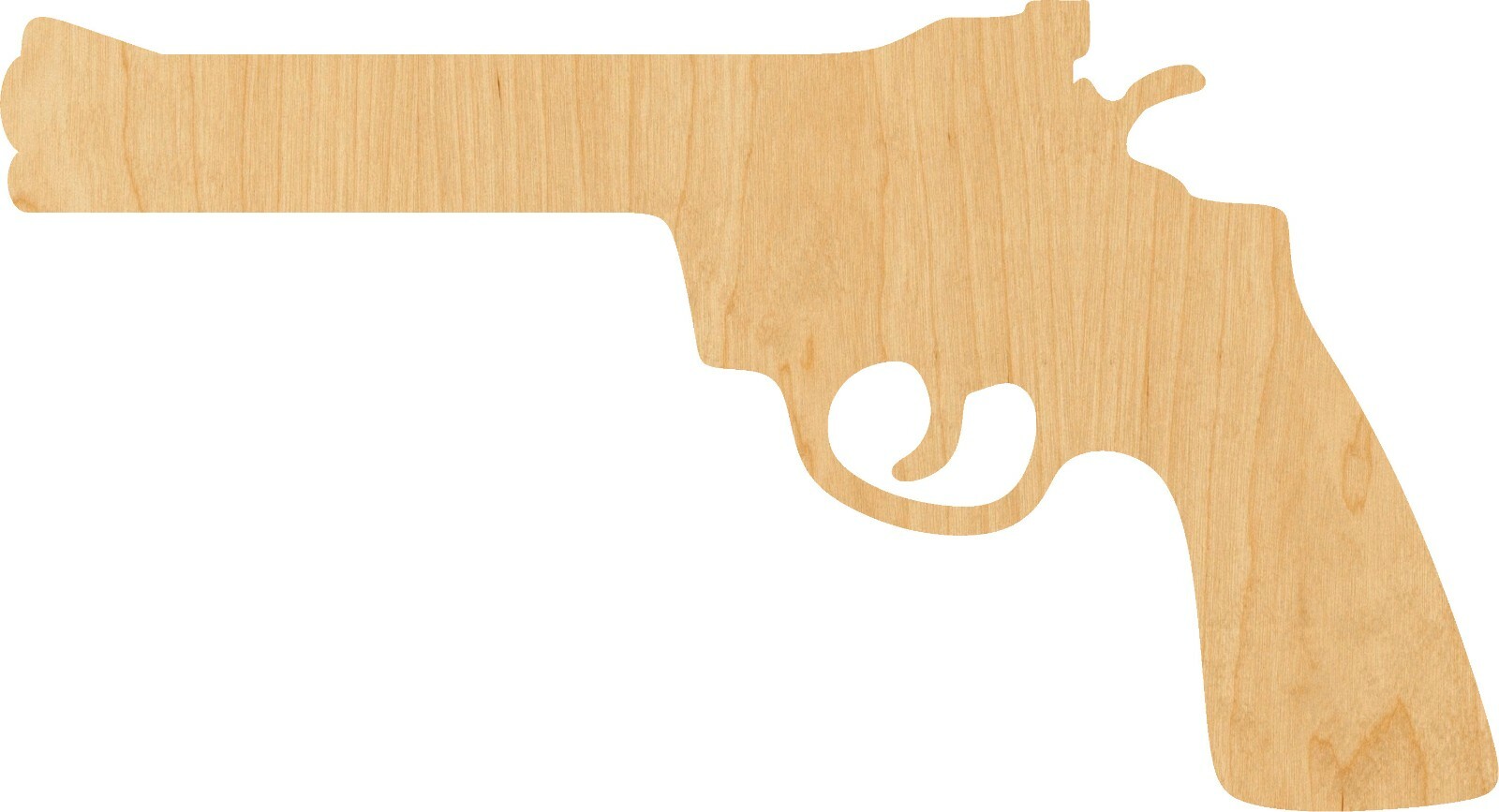 Revolver Laser Cut Out Wood Shape Craft Supply – Woodcraft Cutout