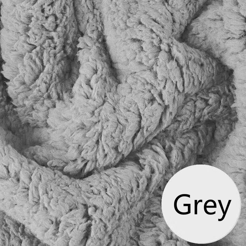 DIY Faux Sherpa Fleece Fabric Thermal Blanket Coat Jacket Lining Thick Material