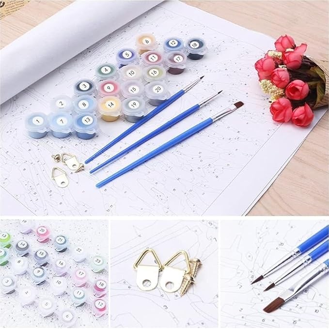 Religious Christian Paint By Numbers Kit Wall Art Decoration For Adults