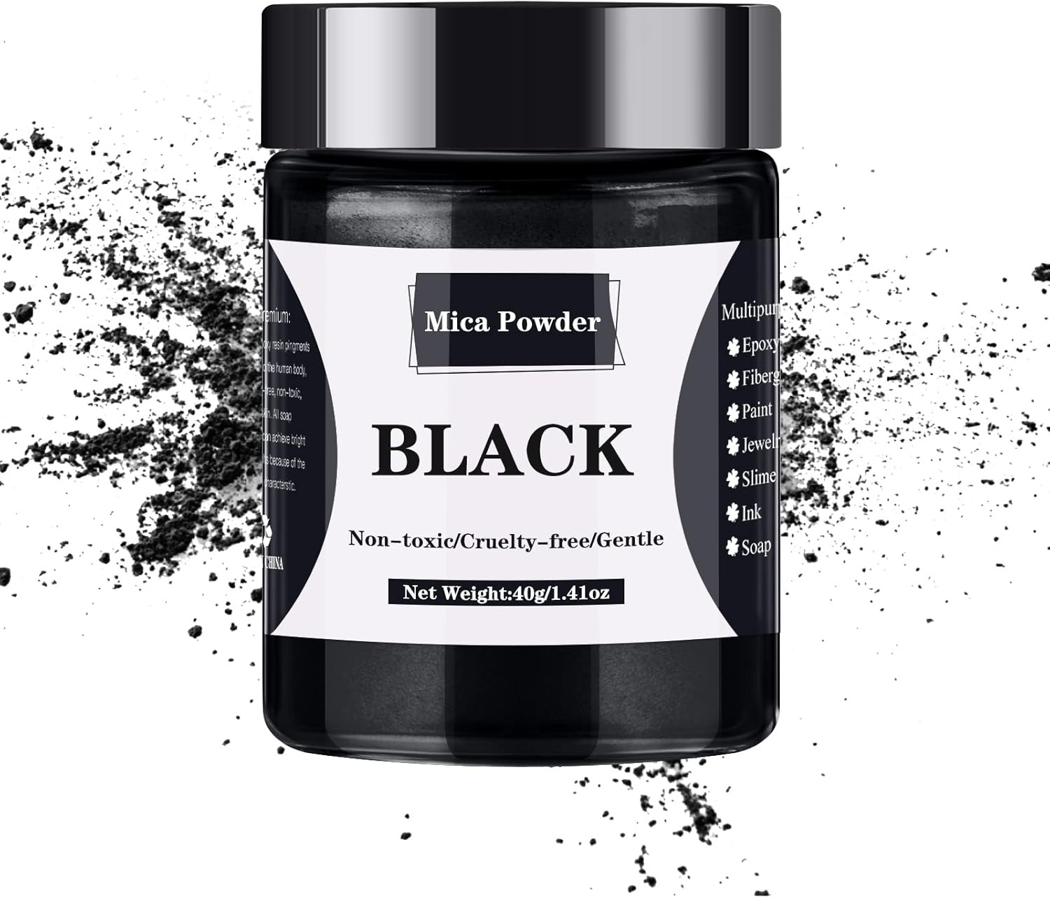 Mica Powder – 40G Mica Powder for Epoxy Resin – Pigment Powder Dye for Resin/Eye