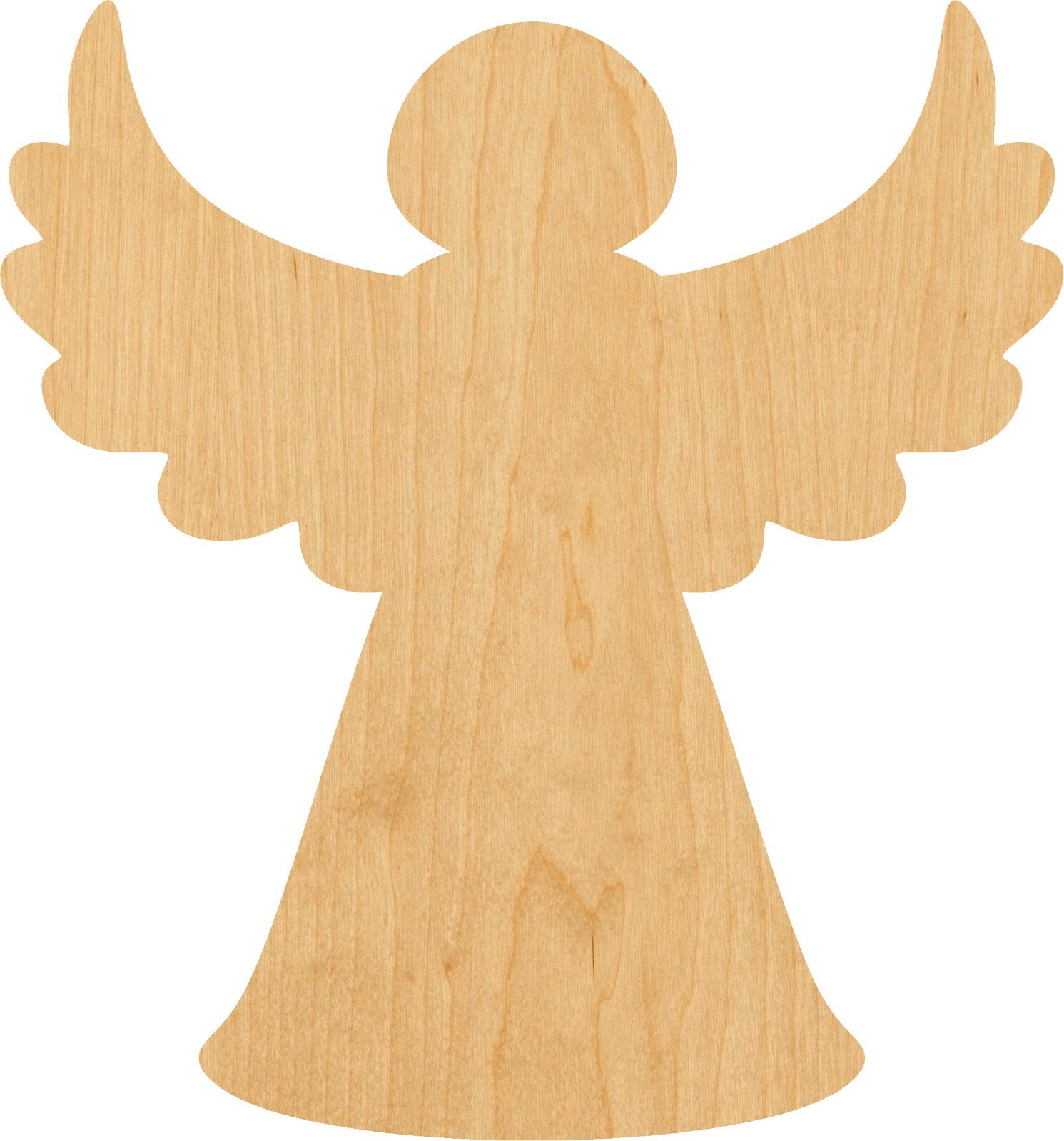 Christmas Tree Angel Laser Cut Out Wood Shape Craft Supply – Woodcraft Cutout
