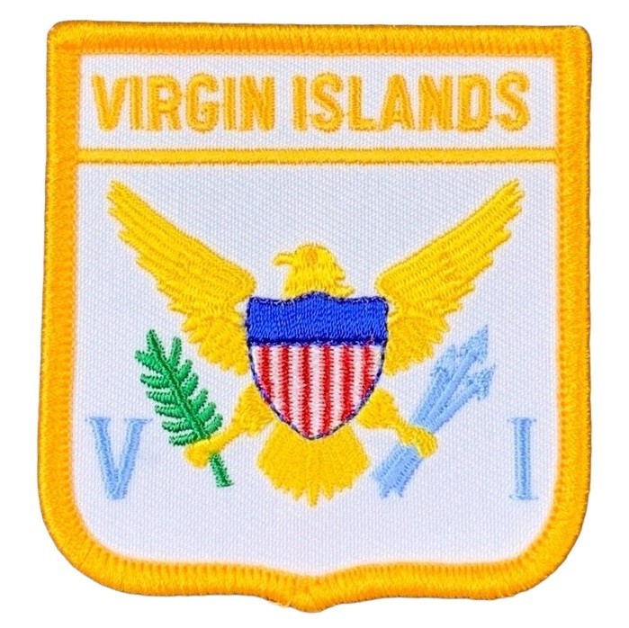 United States Virgin Islands Patch – Caribbean Archipelago 2.75″ (Iron on)
