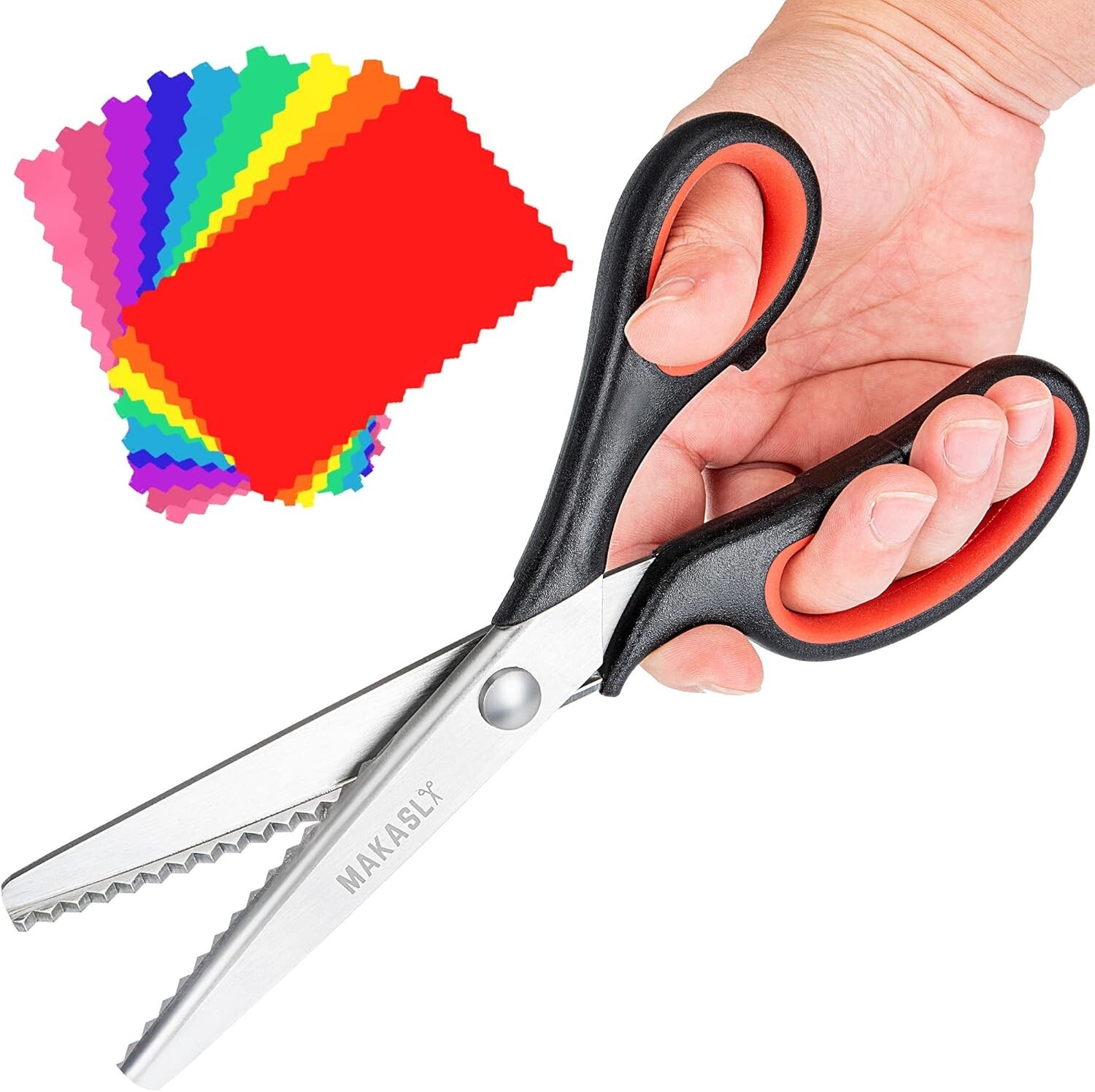 Zig Zag Pinking Shear Scissor for Fabric, Craft Scissors Decorative Edge cutting