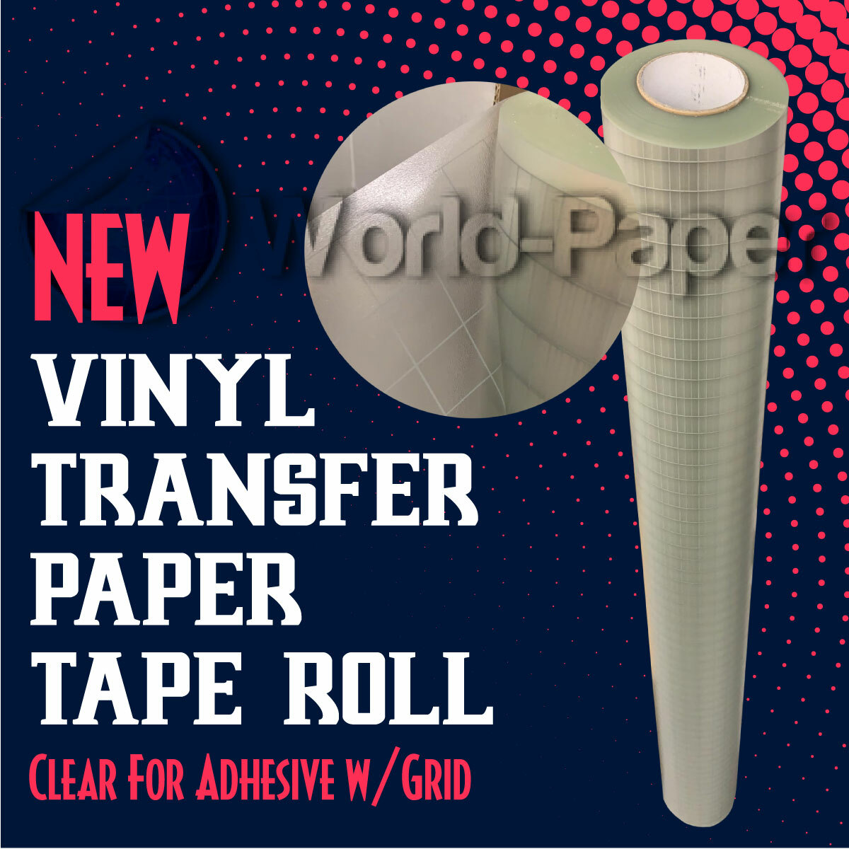Vinyl Application Transfer Clear Tape with Grid FOR 651 vinyl for decals USA #1