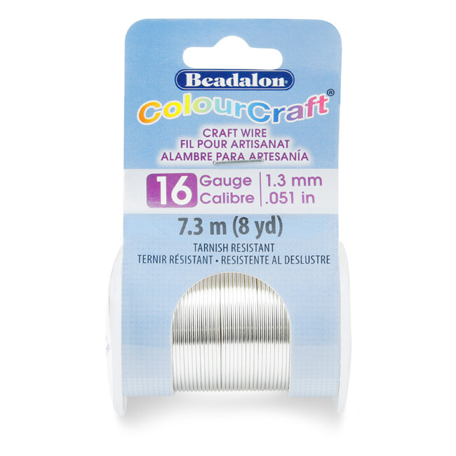 Beadalon® ColourCraft® Dead-Soft Copper Wire Silver Plated Silver