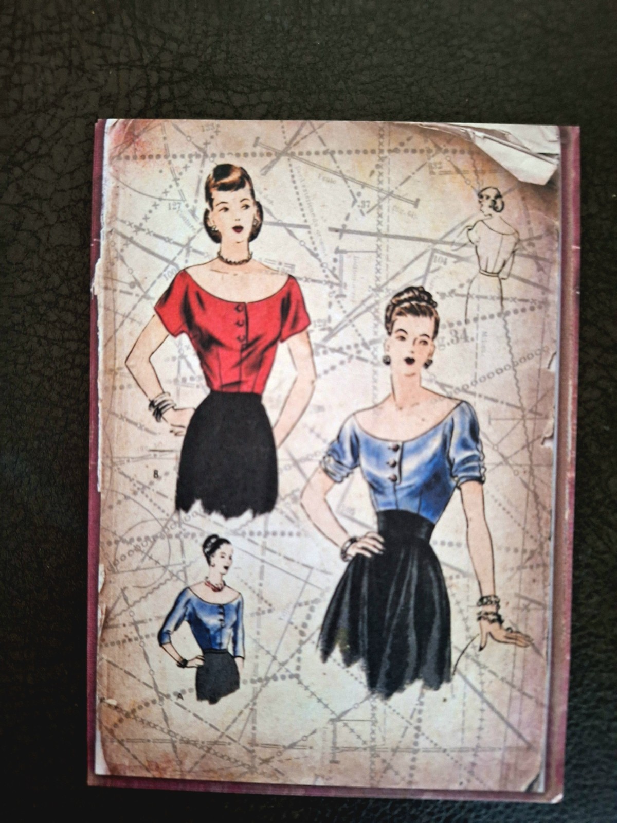 Romantic Dreams Retro Ladies Pack B Fashions 5X4 In Sheets 24 Pages & 48 Sticker