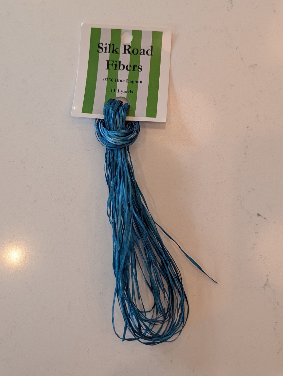 Silk Road Fibers Straw Silk 0130 Blue Lagoon