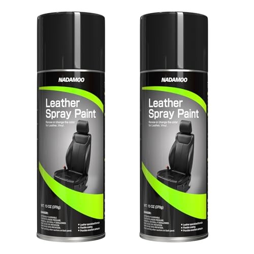 Leather Spray Paint Semi-Gloss Black 2 13 Ounce (Pack of 2) Black (Semi-gloss)