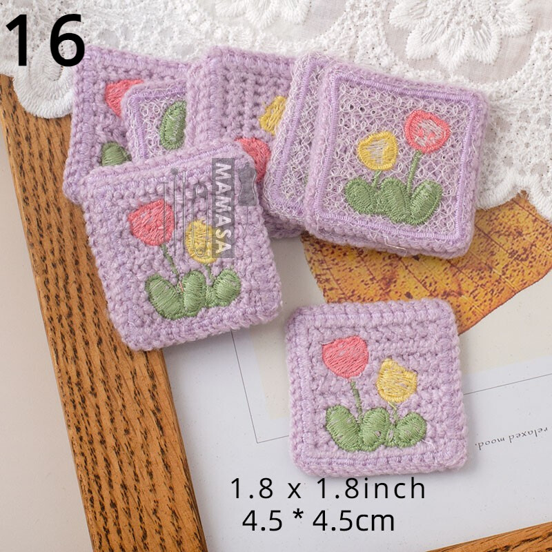 1pcs DIY Cute Embroidery Patches Clothing Bags Appliques Decorative Accessories