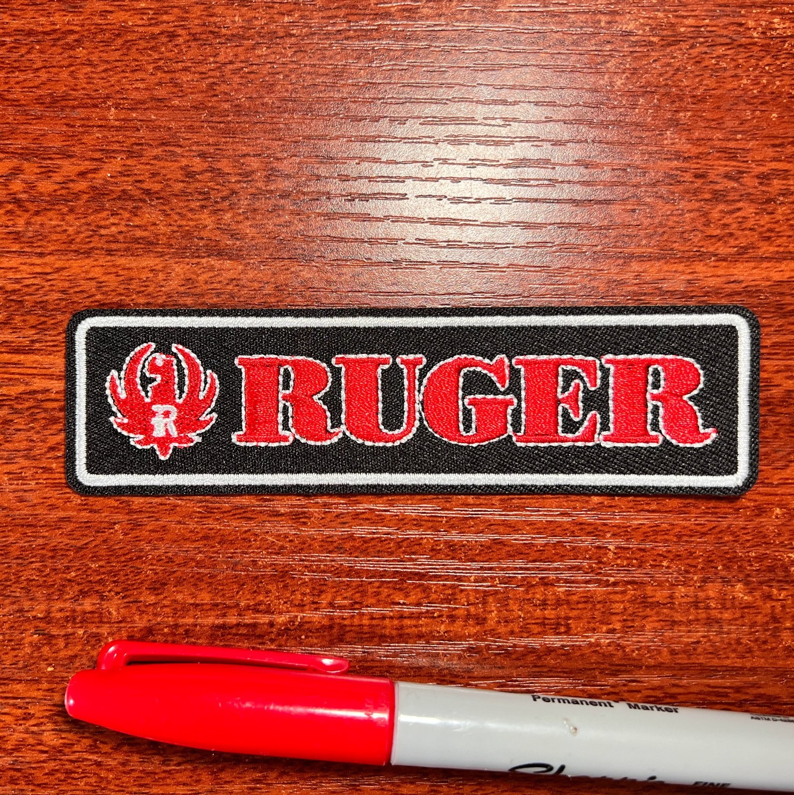 Ruger Patch American Firearms Weapons Guns Embroidered Iron On 1.25×4.5″