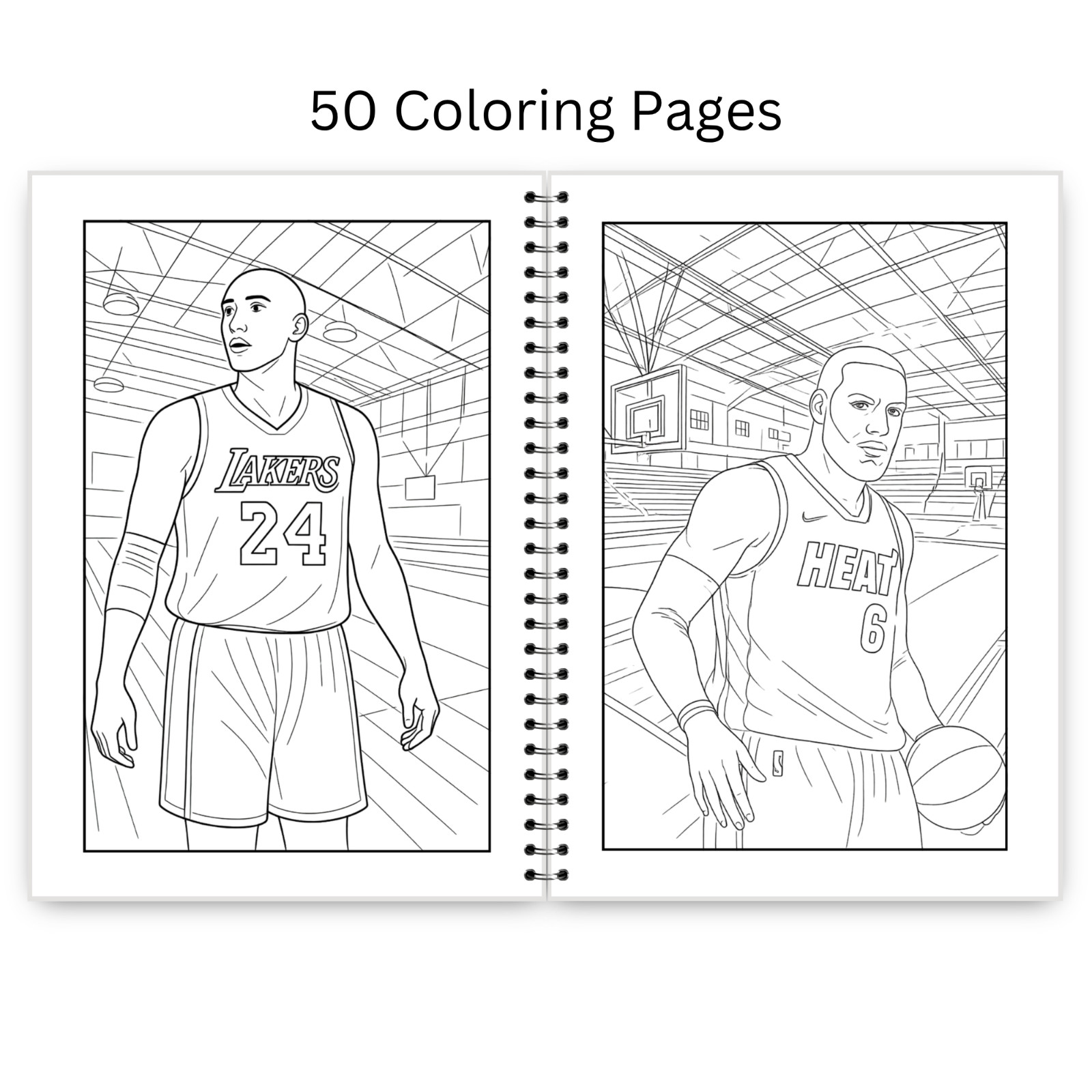 Street Ball Coloring Book 50 Basketball Coloring Pages for Kids Teens Adults